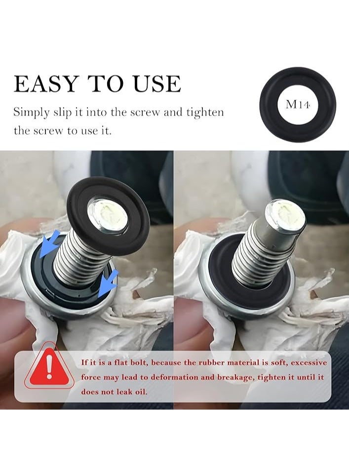 10PCS النفط تصريف المكونات طوق استبدال，النفط تصريف المكونات غسالة تخفيض تسرب النفط،بأمان النفط المكونات طوق ملحقات السيارات لمعظم السيارات - Image 5